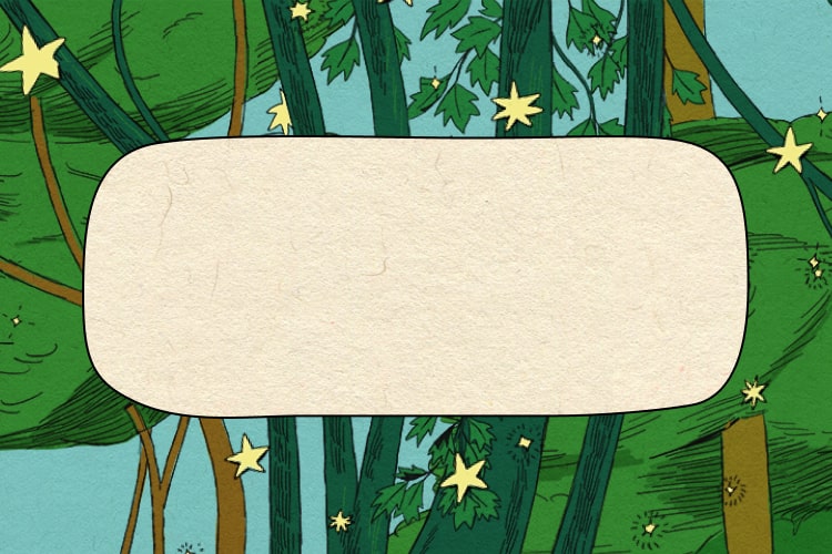 fond blanc avec des boîtes-cadeaux brunes et ruban vert foncé 