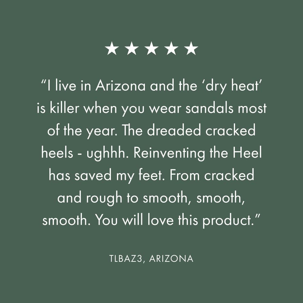 Super hydratant pour pieds secs et craquelés Reinventing The Heel™, 150 ml