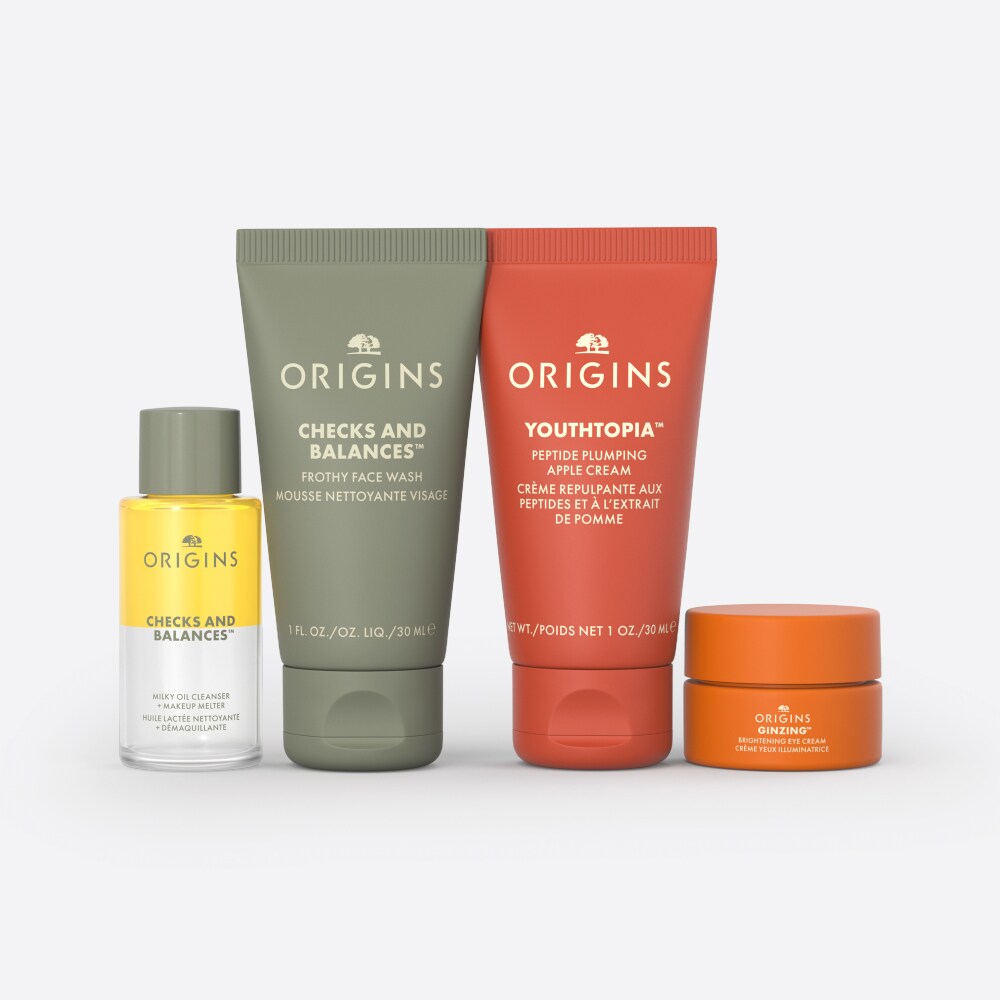 ESSENTIELS POUR NETTOYER ET ÉCLAIRCIR Nos essentiels de soins de la peau les plus appréciés (valeur de 77 $)